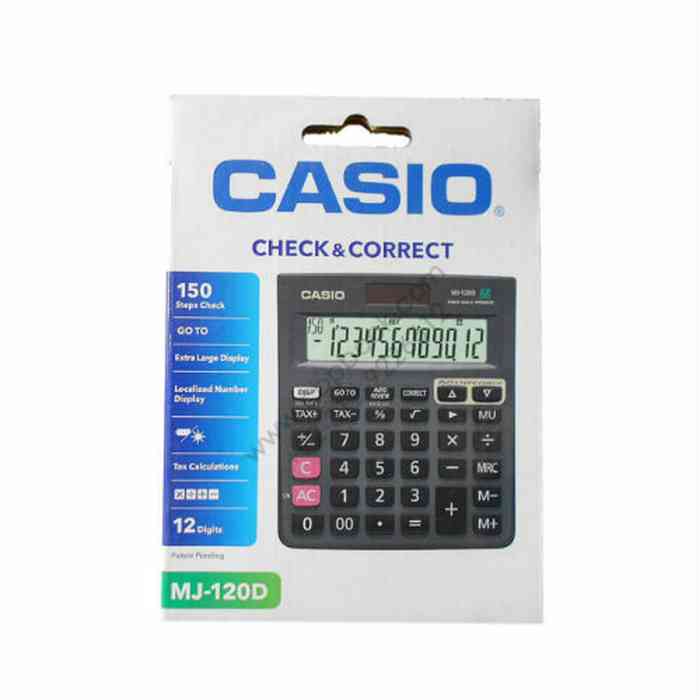 Casio MJ-120D Plus-BK Desktop Calculator